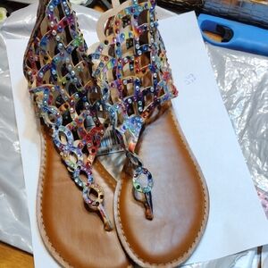 Zigi Soho Multicolor Beaded Sandals